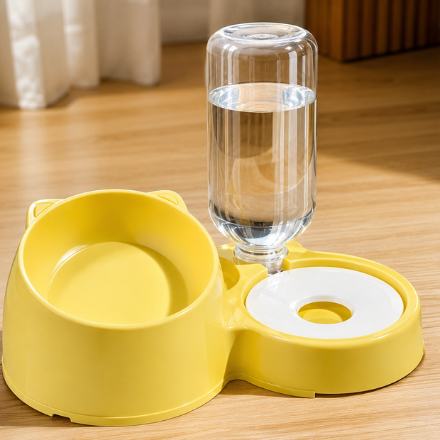 Pet bowl water food Integrated automatic drinking Neck protection