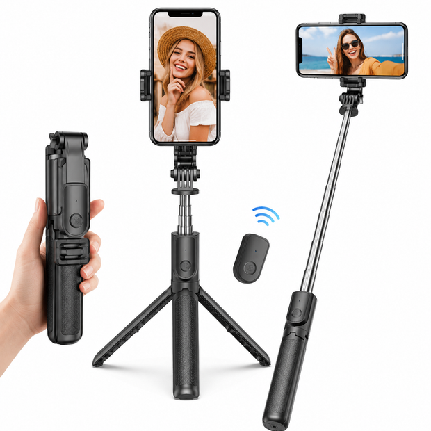 Mobile phone Selfie Stick holder Retractable Smart bluetooth