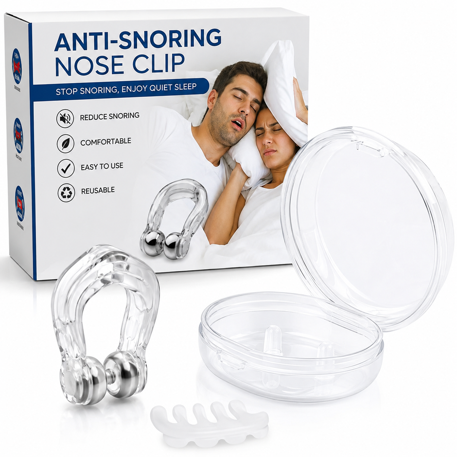 Anti-snoring artifact nose clip sound
