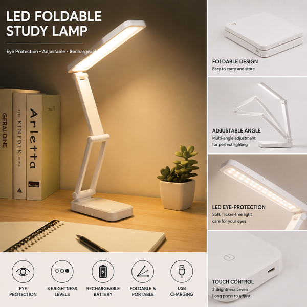 LED foldable study lamp